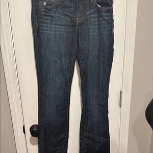 Lucky Brand Blue Boot Cut Jeans with Subtle Whiskering